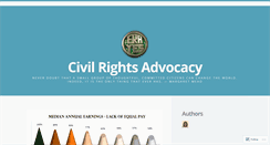 Desktop Screenshot of civilrightsadvocacy.net